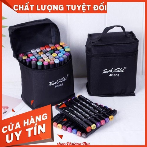 Bút màu Maker TouchCool Túi Vải Bộ 30/60/80 màu,vẽ anime phong cảnh