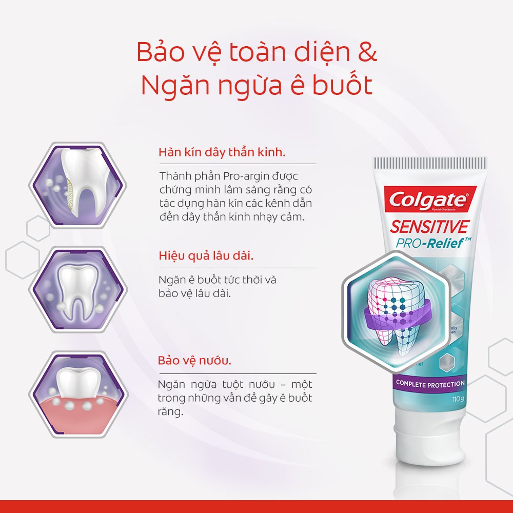 Kem Đánh Răng Colgate Ngăn Ê Buốt Và Bảo Vệ Toàn Diện 110g