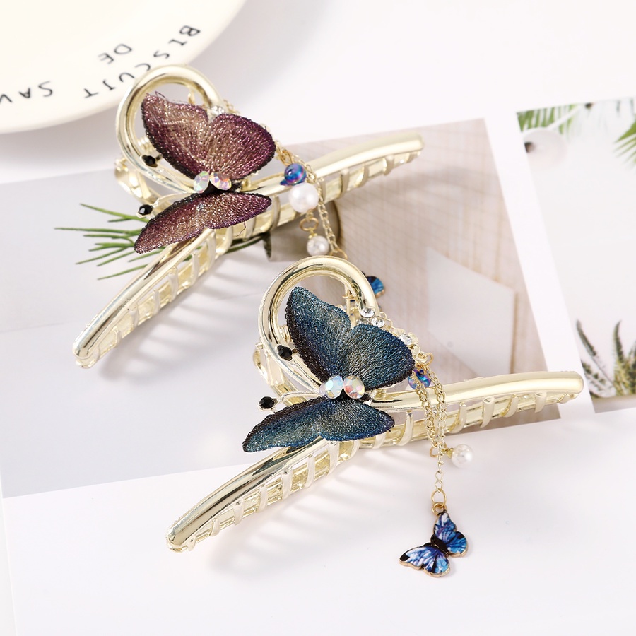 Kẹp Tóc Bướm Đính Ngọc Trai Thời Trang