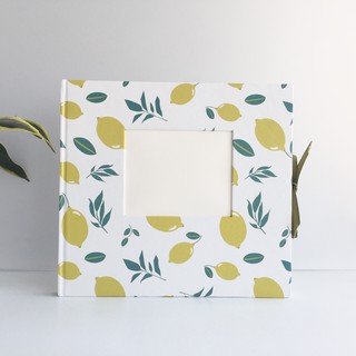 Memory Journal - Sổ dán ảnh Scrapbook ruột Dot & Trơn Crabit - Lemon