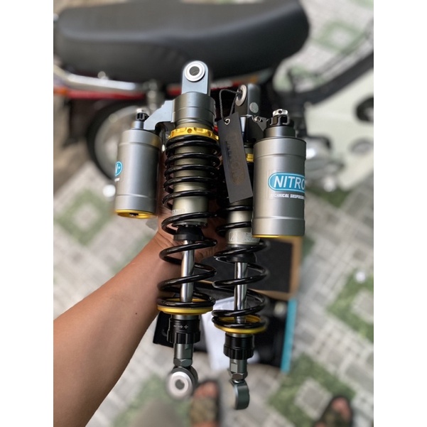 Phuộc Nitron ĐNA mẫu có bình dầu cho Wave Dream đẹp lắm ae ơi