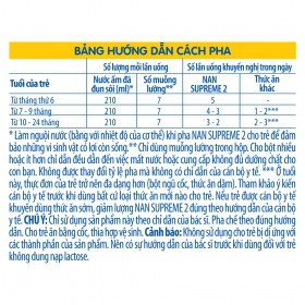 Sữa Bột Thuỵ Sĩ NAN Supreme Pro số 2 800g