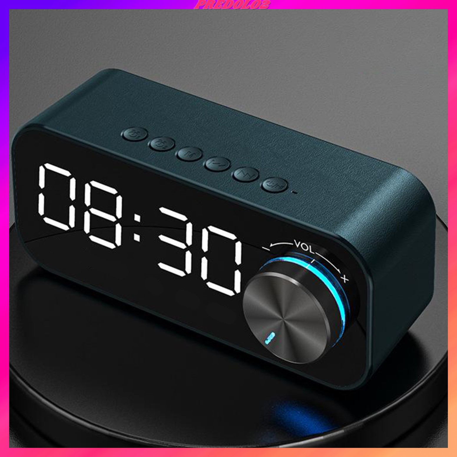 igital Alarm Clock Bedside with Bluetooth 5.0 Speaker, Sleep Timer, Snooze Function, Led Mirror Screen, ual Alarms,and USB Charge Port