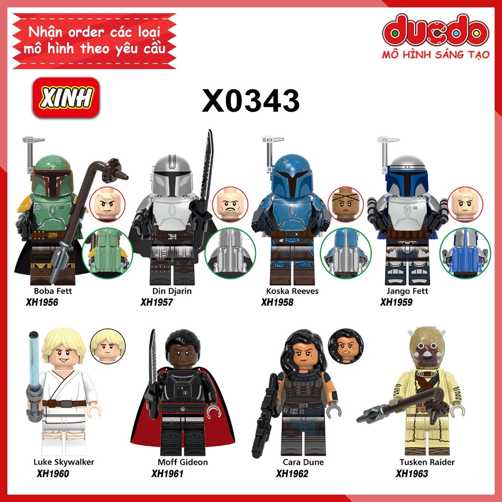 Minifigures nhân vật Chiến tranh giữa các vì sao - Đồ chơi Lắp ghép Xếp hình Mô hình Mini XINH X0343