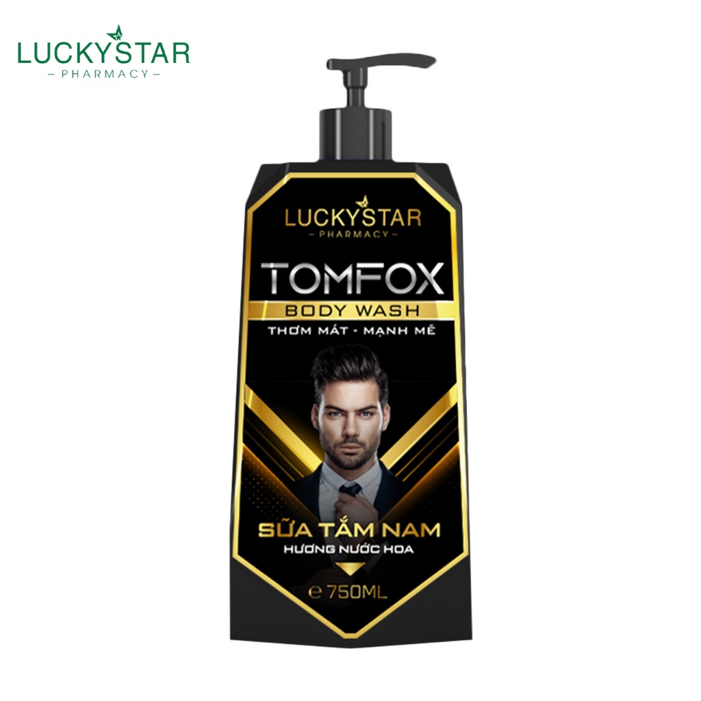 Sữa Tắm Nước Hoa Nam Cao Cấp Tomfox - [Lucky Star]- Chai*750ml