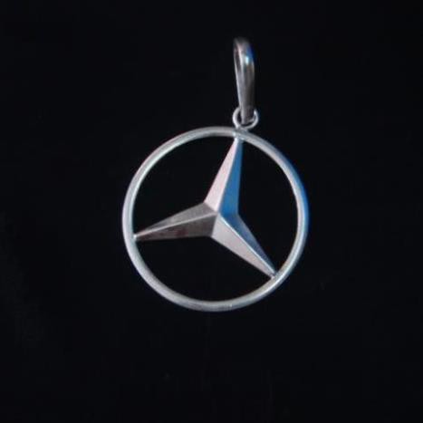 Mặt Dây Chuyền Mercedes Bạc 925 ❤️FREESHIP❤️ Mặt Dây Chuyền Nam Bằng Bạc