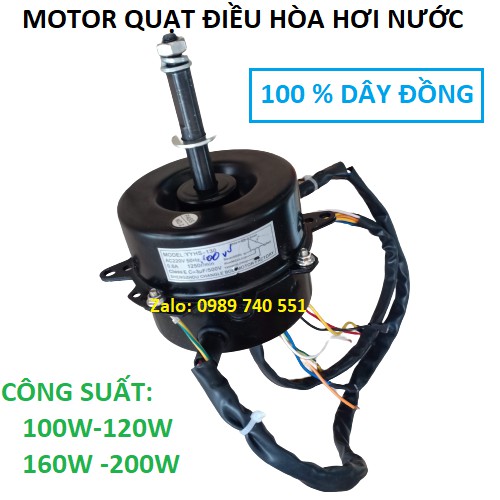 Motor quạt điều hòa hơi nước 120w - quay thuận chiều kim đồng hồ