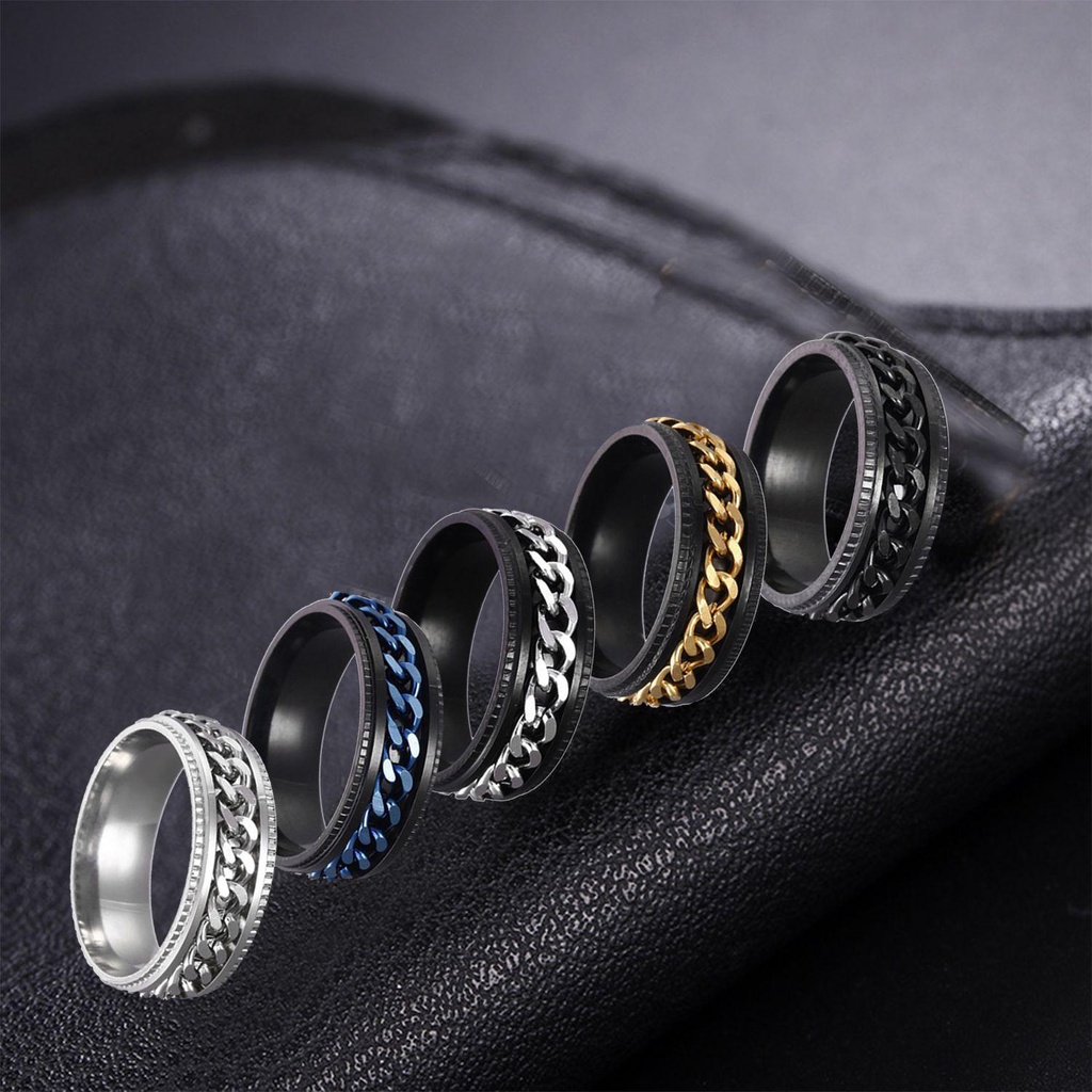 MIH Nhẫn Thép Titan Chất Lượng Cao Cho Nam Nữ