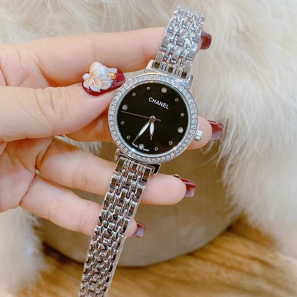 Đồng Hồ Nữ Chanel Đeo Tay Thời Trang Dây Kim Loại Thép Không Gỉ Chống Nước Cao Cấp | BigBuy360 - bigbuy360.vn