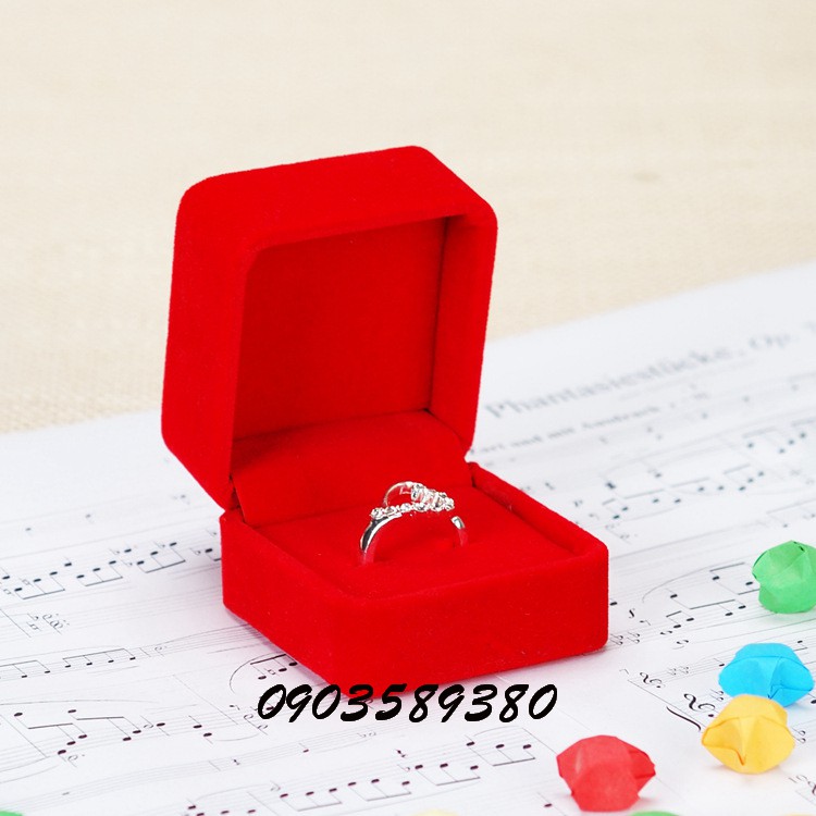 [HCM] Hộp đựng nhẫn, hộp đựng bông tai vải nhung chất lượng cao | BigBuy360 - bigbuy360.vn