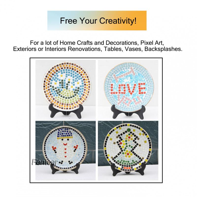 Bộ 70 Miếng Kính Chữ Nhật Nhiều Màu Kích Thước 10x40mm