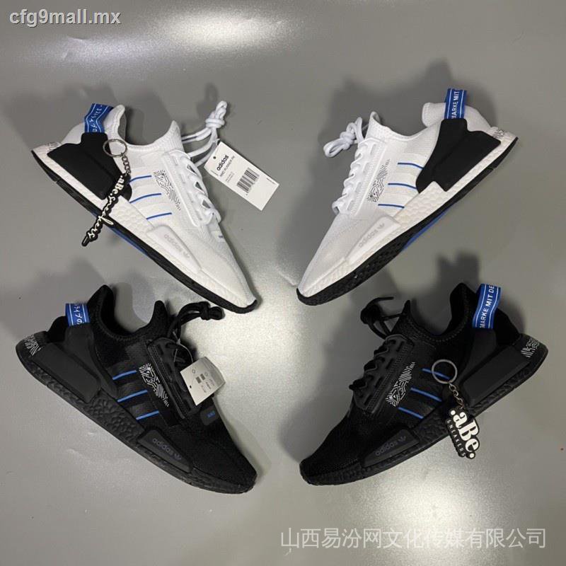 Giày Thể Thao Adidas Nmd R1 V2 Đen Trắng Xanh Dương
