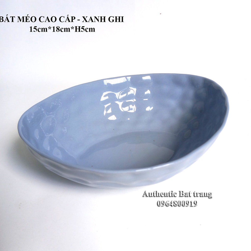 &quot;HOT&quot; Bát méo CAO CẤP (15*18*h5cm) -Phong cách Châu Âu-Đựng đồ ăn, trang trí món ăn tuyệt vời-Gốm sứ Authentic Bát tràng