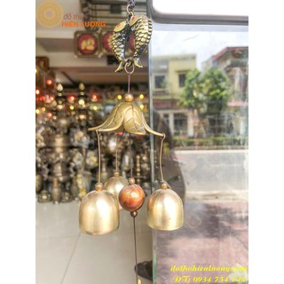 Chuông Gió Phong Thủy Bằng Đồng Cá Chép