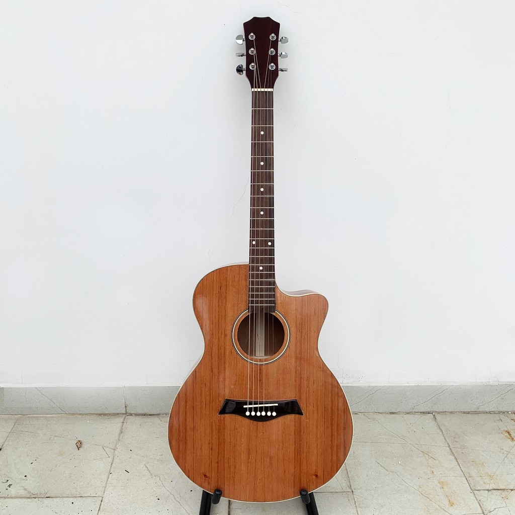 Đàn Guitar Acoustic FULL gỗ Hồng Đào nguyên tấm | có ty chỉnh cong cần | BH 12 tháng