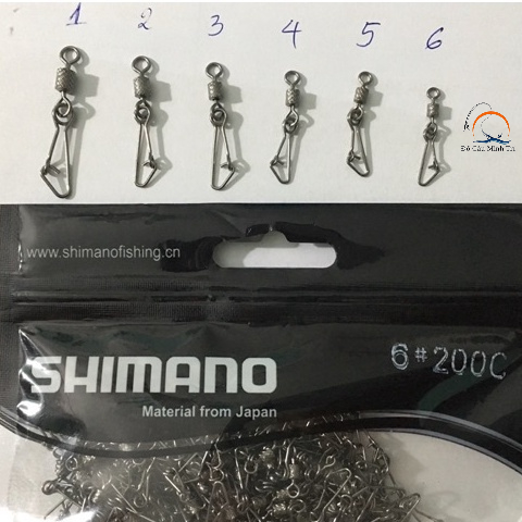 Khoá link câu cá shimano 1 vòng thép không gỉ