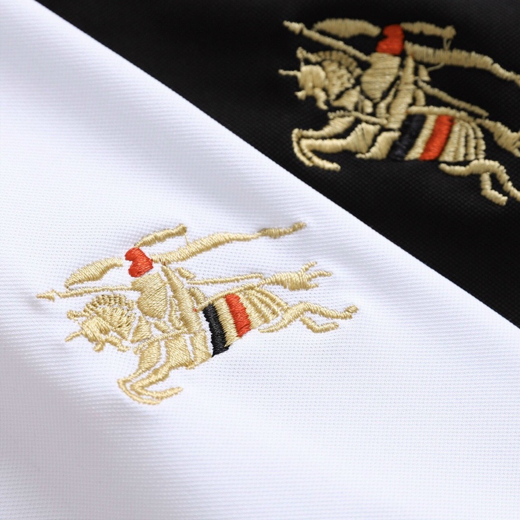 Áo thun nam BURBERRY Big Size 95Kg, Áo Thun Polo Nam Viền Tay Chất Mát Mềm Mịn Độ Co Giãn Cao