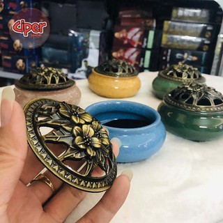 Lư gốm đốt trầm, xông trầm, khử mùi