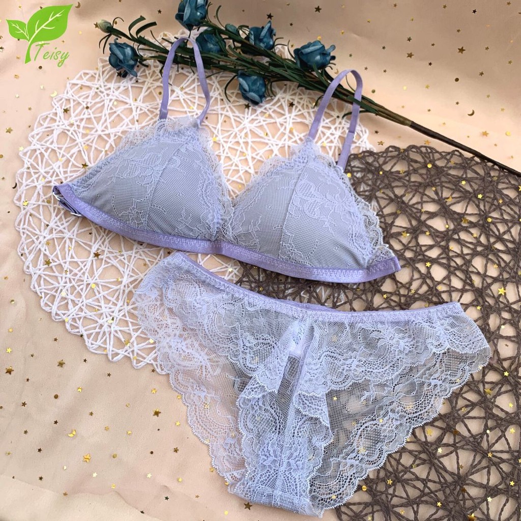 Set lót ren Teisy basic tím xinh xắn 💜💜💜