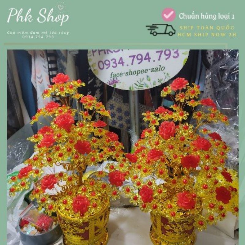 100gr hoa pha lê 6 cánh hàng đẹp loại 1 phk shop