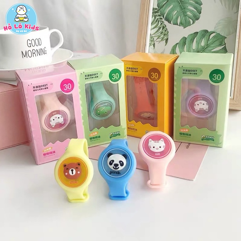 Đồng hồ tinh dầu đuổi muỗi phát sáng nhiều hình dễ thương cho bé Hồ Lô Kids