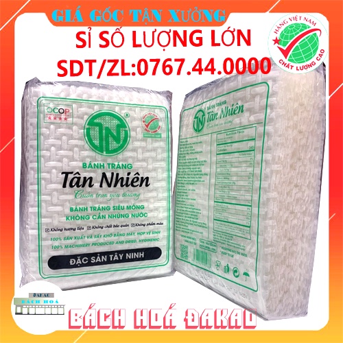 Bánh Tráng Cuốn Siêu Mỏng Tân Nhiên 450G - Sạch - Không cần Nhúng Nước -  Đặc sản Tây Ninh [Sỉ Số Lượng Lớn]