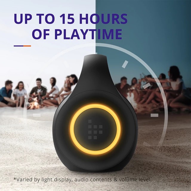 Loa Bluetooth 5.3 Tronsmart Bang Mini Công Suất 50W Kết Nối 2 Loa NFC Sử dụng Thẻ TF Kiêm Sạc Dự Phòng