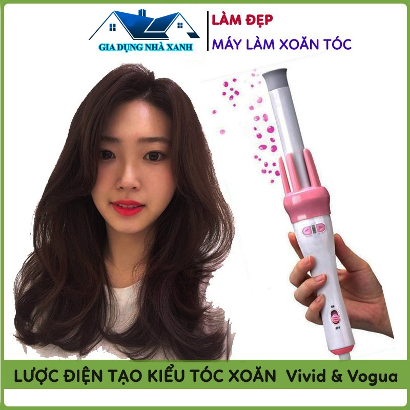 Máy Uốn Tóc, Lược Điện Làm Xoăn Tóc 360 Độ Vivid & Vogua Chuyên Nghiệp, Giúp Chị Em Tạo Được Những Kiểu Như Ý