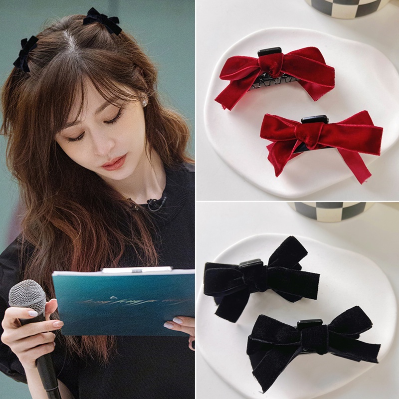 Kẹp Tóc Nữ Hình Nơ Lớn Cổ Điển