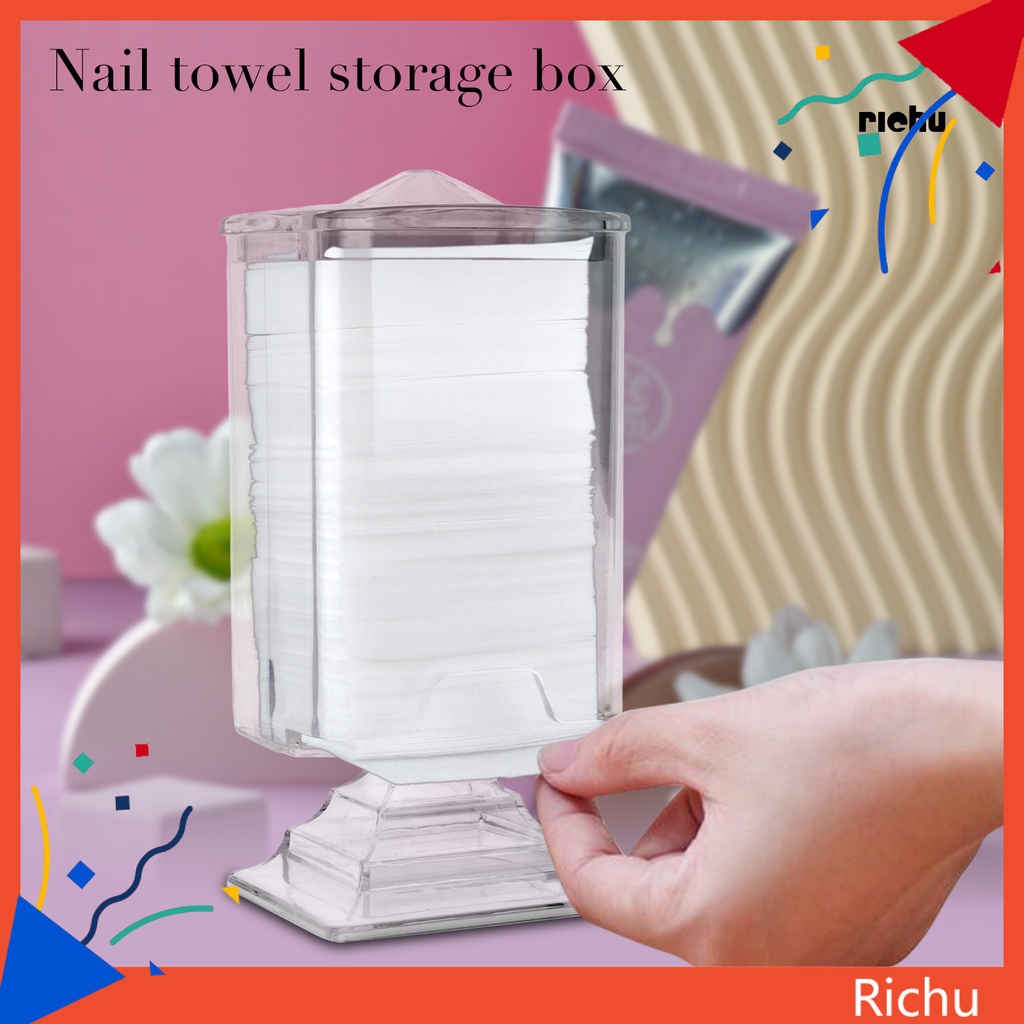 Hộp Đựng Bông Tẩy Trang Bằng Nhựa Trong Suốt Đơn Giản Cho Phòng Ngủ