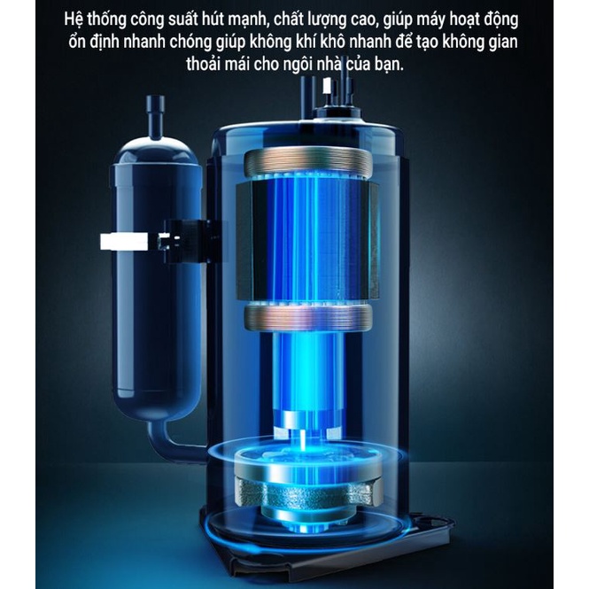 Máy hút ẩm không khí thông minh NEW WIDETECH 10L/12L/18L/24L - Kết nối app Mihome