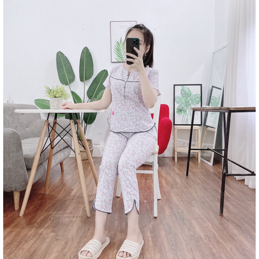 Đồ bộ mặc nhà chất thô mềm thoáng mát | BigBuy360 - bigbuy360.vn