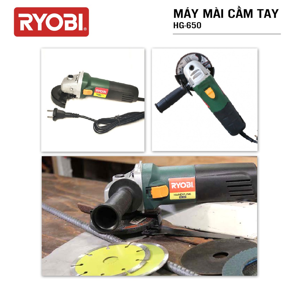 Máy mài góc cầm tay RYOBI (KYOCERA) - HG-650