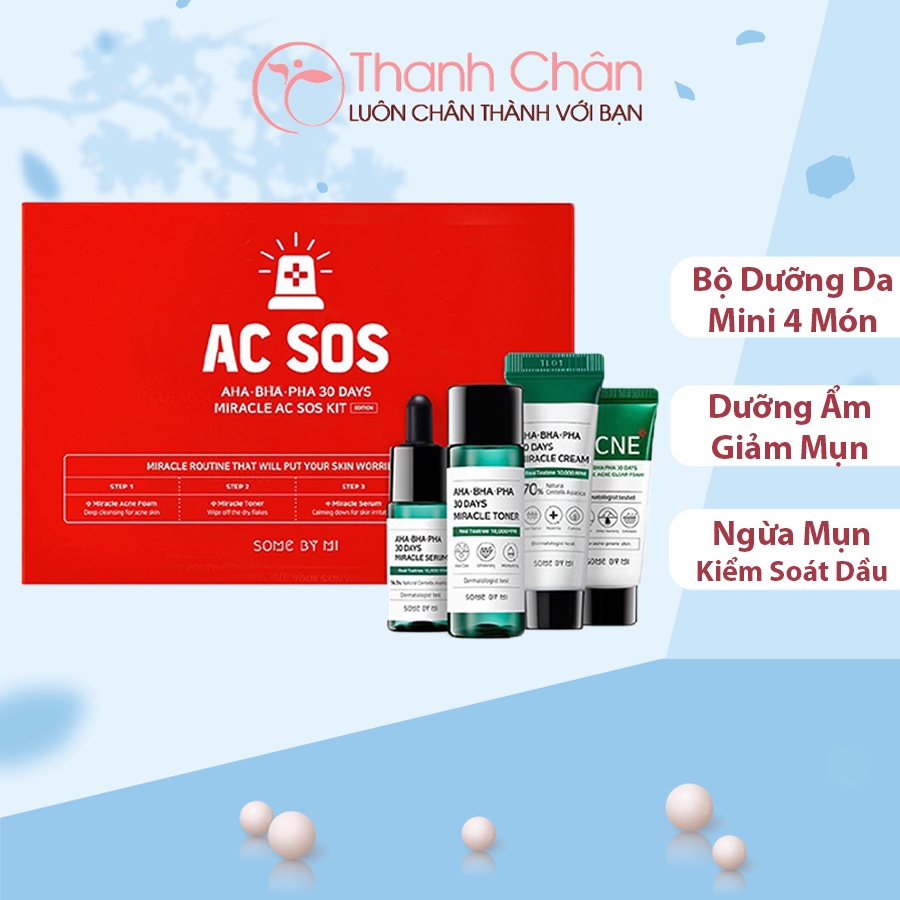 Bộ Kit Dưỡng Some By Mi Miracle AC SOS Kit (4 món)