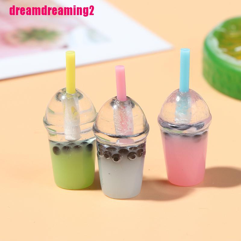 Bộ 5 Ly Trà Sữa Trân Châu Trang Trí Nhà Búp Bê Tỉ Lệ 1 / 12