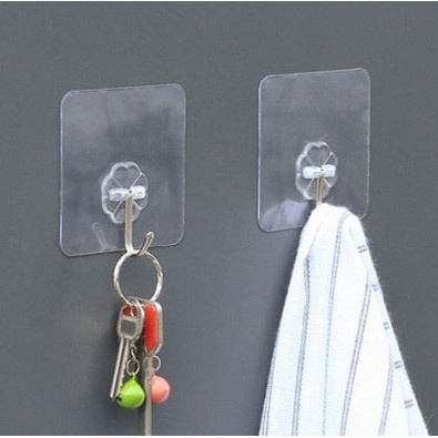 COMBO 100 Móc Dán Tường Trong Suốt Chịu Lực