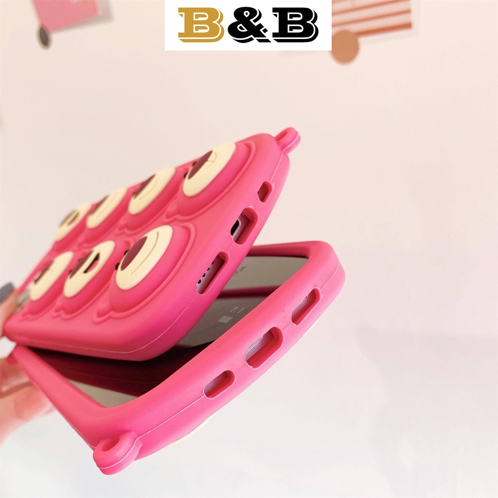 Ốp Điện Thoại Mềm In Hình Gấu Và Dâu Tây Cho iPhone 7 8 7/8Plus X XS Max XR 11 12 13 Pro Max