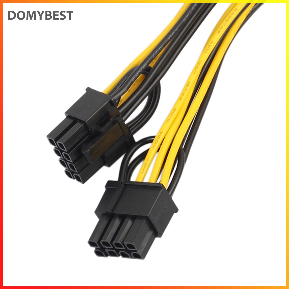 Cáp chia nguồn VGA PCI chuyển đổi 6 Pin sang Dual 8 Pin dài 20cm