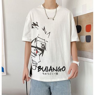 HOT🔥 Áo thun, áo phông tay lỡ form rộng oversize anime hoạt hình NARUTO cổ tròn thời trang nam