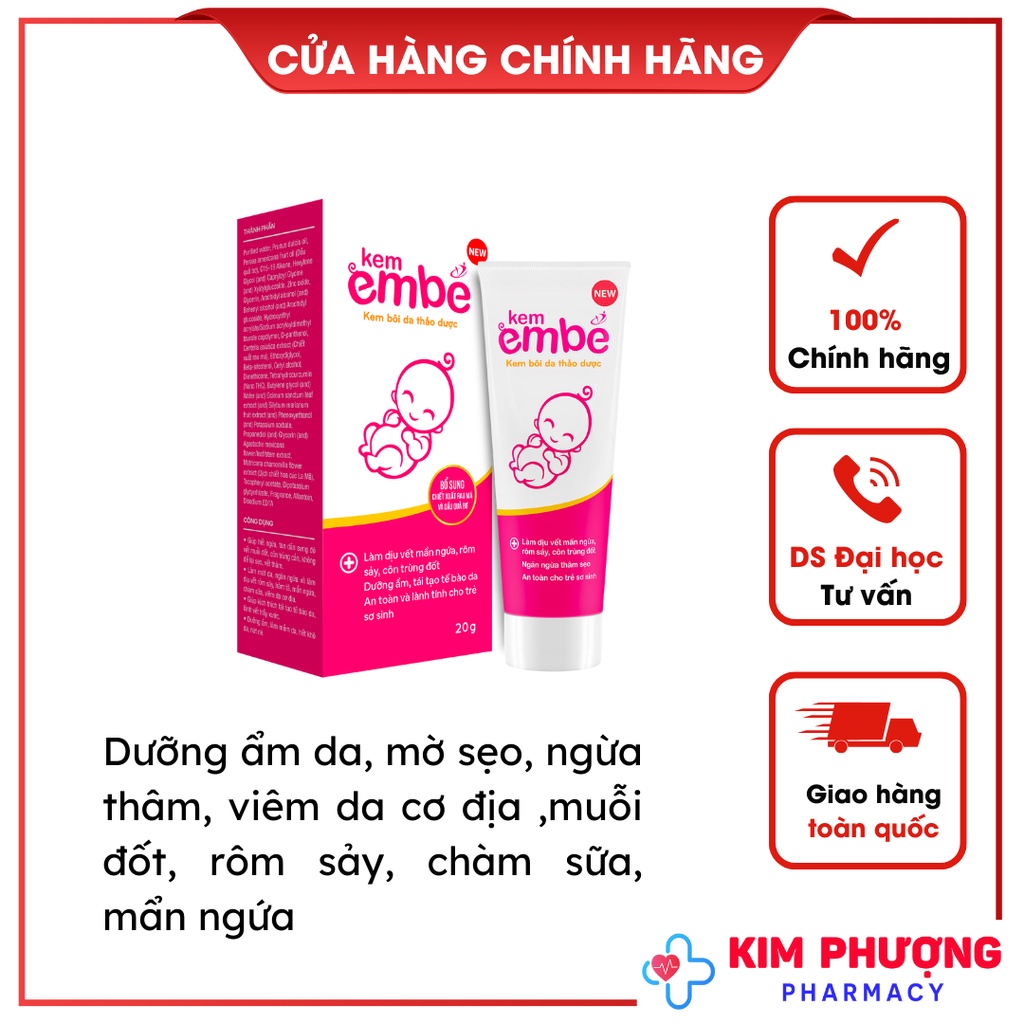 Kem Em Bé rôm sảy, mẩn ngứa 20g