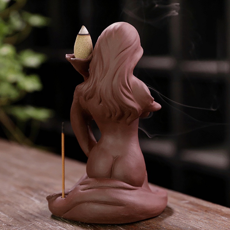 Đế Đốt Trầm Hương Hình Thác Nước Bằng Gốm Phong Cách Bắc Âu