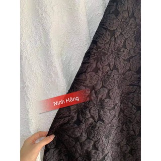 Vải Gấm xốp hoa đủ màu đẹp