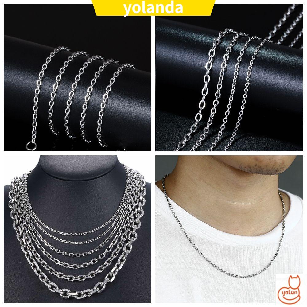 Vòng cổ Thép Không Gỉ 1.3mm/1.6mm/2mm/ 3mm/4mm Thời Trang Cho Nam Và Nữ