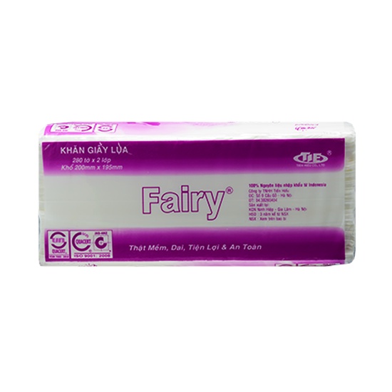Giấy ăn lụa rút Fairy Hà Nội 280 tờ 2 lớp