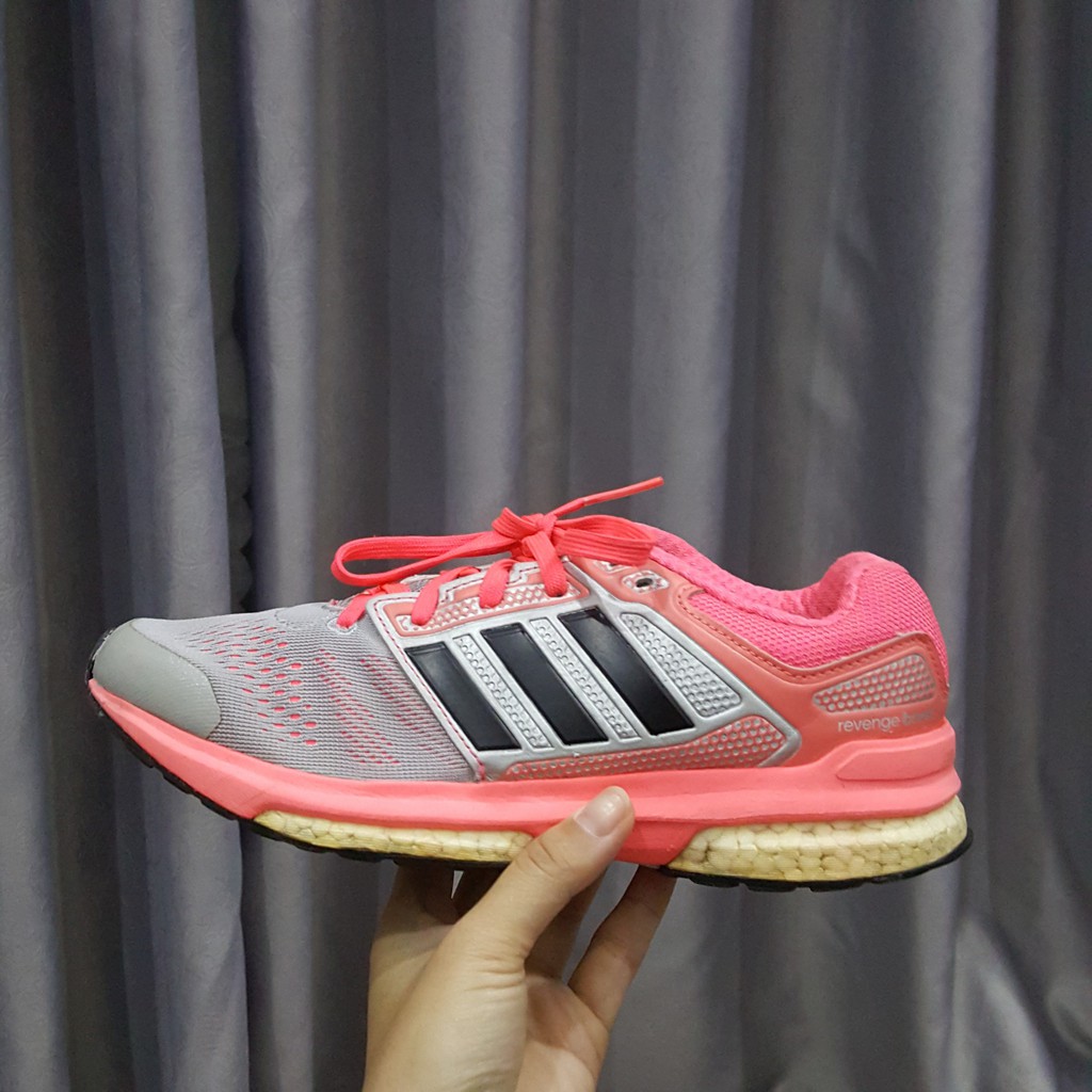 Giày thể thao adidas real 2hand màu hồng xám ( size 37*1/3 )