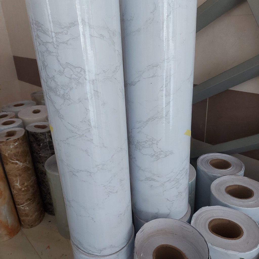 Giấy dán tường ĐÁ HOA CƯƠNG khổ rộng 40cm có sẵn keo