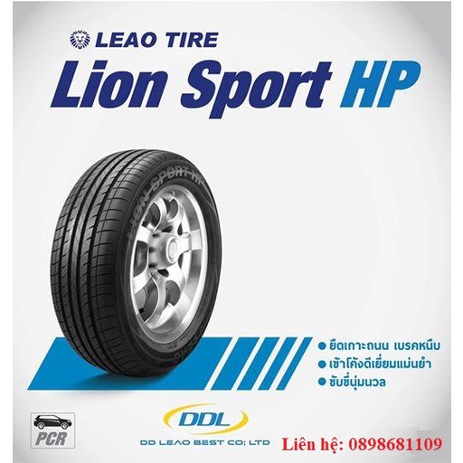 Lốp (vỏ) xe ô tô 225/55R17 LION SPORT HP 97H LA - LEAO - Dùng cho xe ô tô madza 6