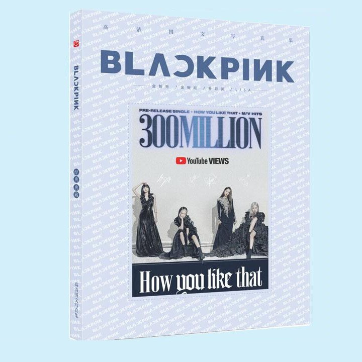 Photobook Blackpink 300M How you like that A4 album ảnh kèm poster tập ảnh ngẫu nhiên