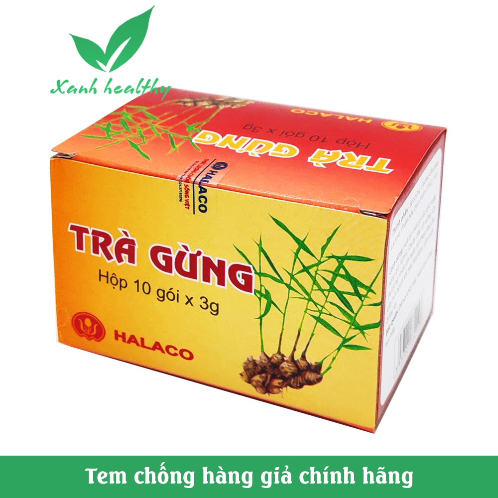 Hộp 10 gói trà gừng tăng đề kháng ấm cơ thể - hàng cao cấp - thành phần gừng tự nhiên nguyên chất