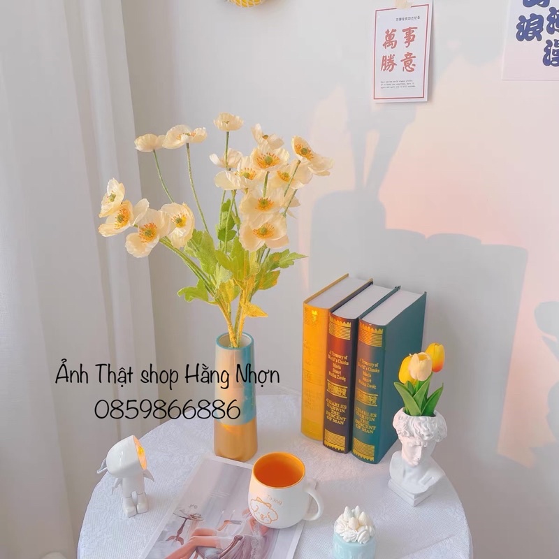 HOA LỤA PASTEL HÀN QUỐC